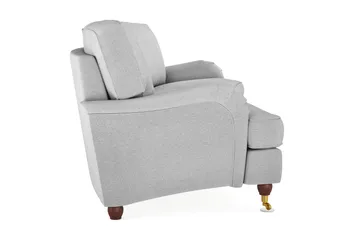 Howard Lyx 4-seters Svunget Stoffsofa - Lys grå - Møbler - Sofaer - Howard sofa