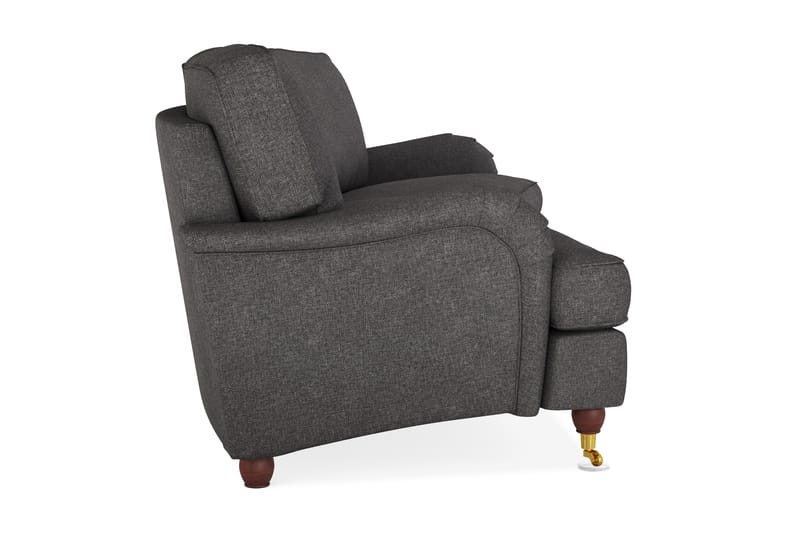 Howard Lyx 4-seters Svunget Stoffsofa - Mørk grå - Møbler - Sofaer - Howard sofa