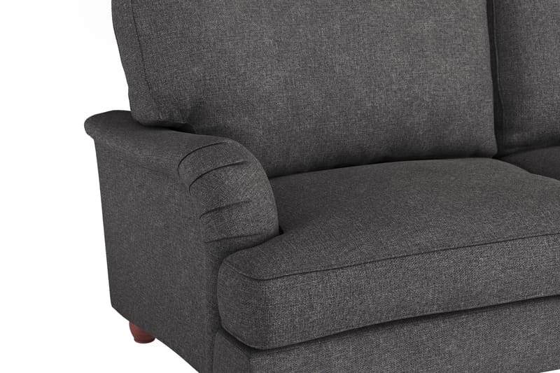 Howard Lyx 4-seters Svunget Stoffsofa - Mørk grå - Møbler - Sofaer - Howard sofa