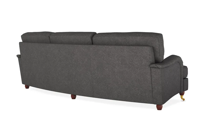 Howard Lyx 4-seters Svunget Stoffsofa - Mørk grå - Møbler - Sofaer - Howard sofa