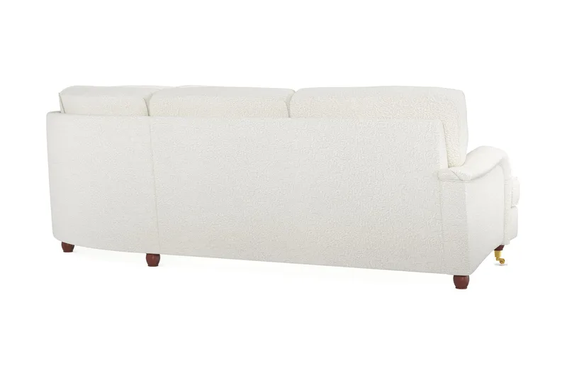Howard Lyx 6-seters Høyrevendt L-formet Hjørnesofa i Bouclé - Hvit - Møbler - Sofaer - Howard sofa