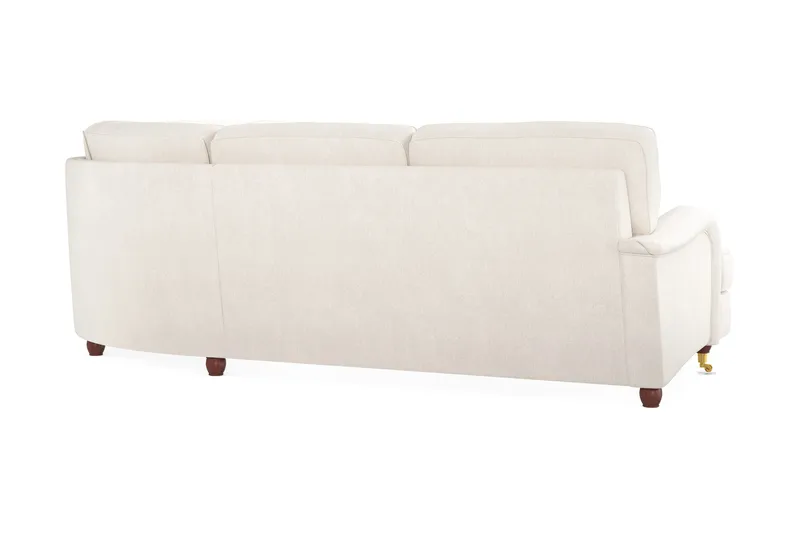 Howard Lyx 6-seters Høyrevendt L-formet Hjørnesofa i Fløyel - Kremhvit - Møbler - Sofaer - Howard sofa