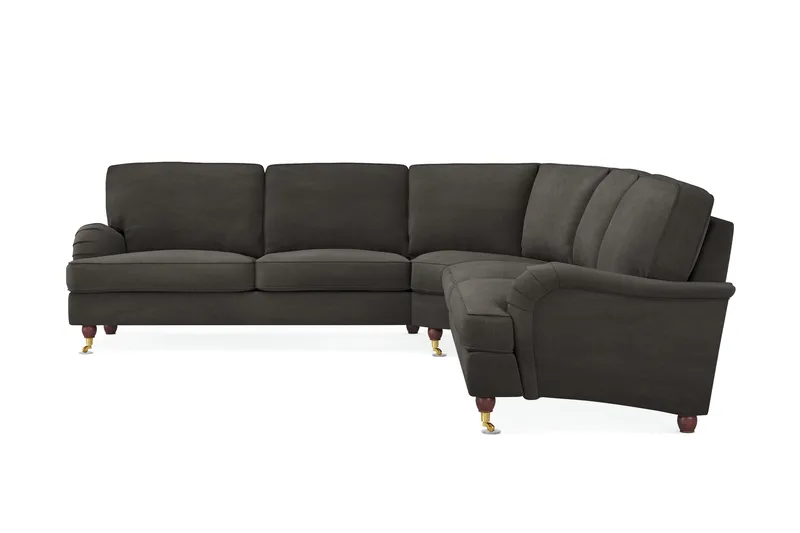 Howard Lyx 6-seters Høyrevendt L-formet Hjørnesofa i Manchester - Mørk grå - Møbler - Sofaer - Howard sofa