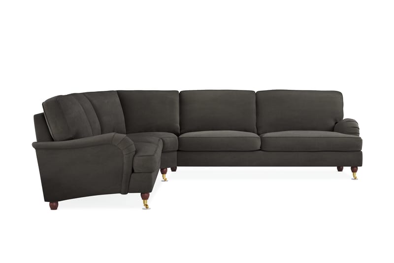 Howard Lyx 6-seters Høyrevendt L-formet Hjørnesofa i Manchester - Mørk grå - Møbler - Sofaer - Howard sofa