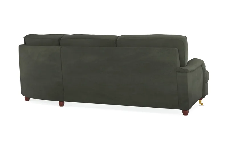 Howard Lyx 6-seters Høyrevendt L-formet Hjørnesofa i Manchester - Mørk grønn - Møbler - Sofaer - Howard sofa