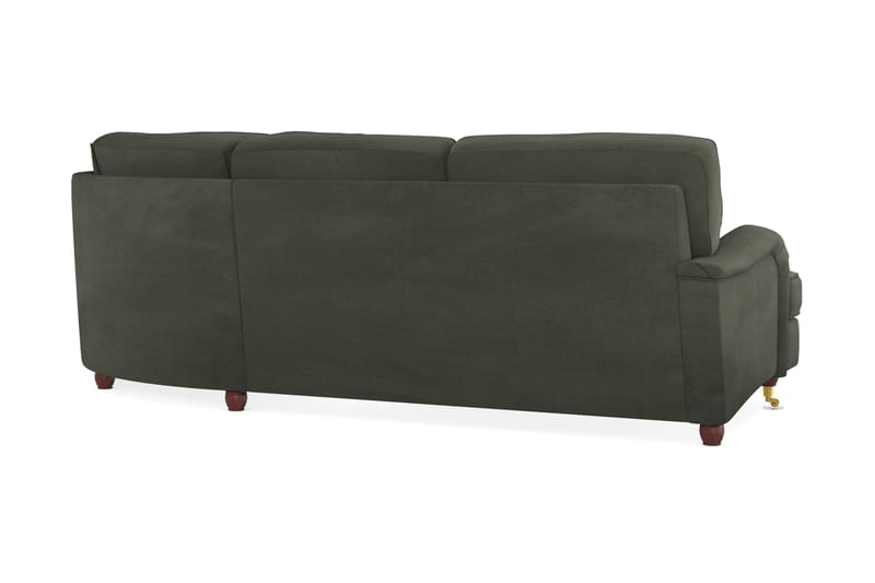 Howard Lyx 6-seters Høyrevendt L-formet Hjørnesofa i Manchester - Mørk grønn - Møbler - Sofaer - Howard sofa