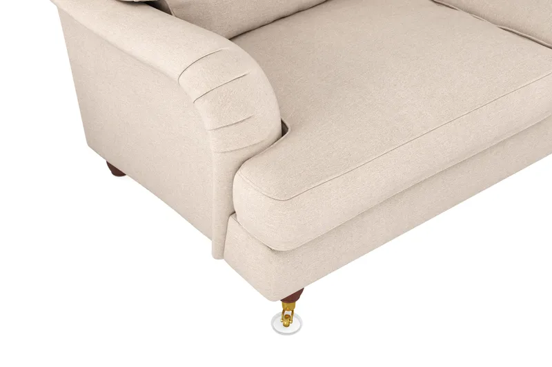 Howard Lyx 6-seters Høyrevendt L-formet Hjørnesofa i Stoff - Beige - Møbler - Sofaer - Howard sofa