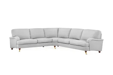 Howard Lyx 6-seters Høyrevendt L-formet Hjørnesofa i Stoff - Lys grå - Møbler - Sofaer - Howard sofa