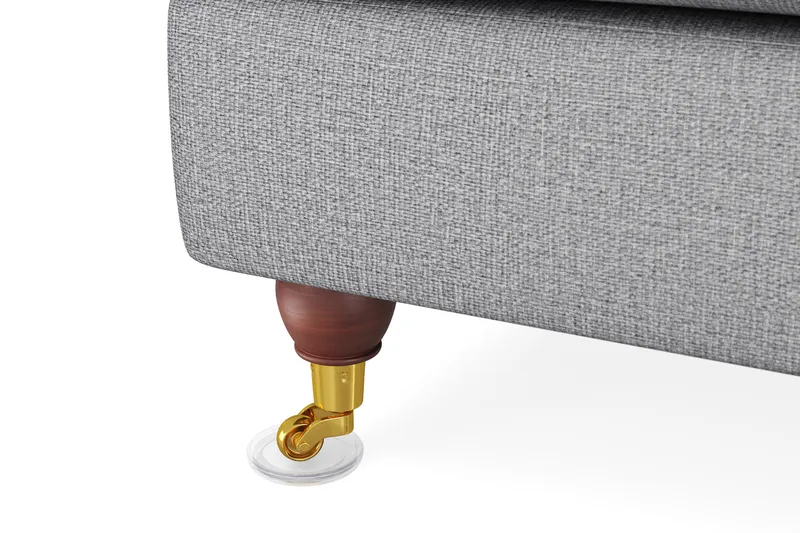 Howard Lyx 6-seters Høyrevendt L-formet Hjørnesofa i Stoff - Lys grå - Møbler - Sofaer - Howard sofa