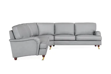 Howard Lyx 6-seters Høyrevendt L-formet Hjørnesofa i Stoff - Lys grå - Møbler - Sofaer - Howard sofa