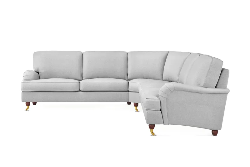 Howard Lyx 6-seters Høyrevendt L-formet Hjørnesofa i Stoff - Lys grå - Møbler - Sofaer - Howard sofa