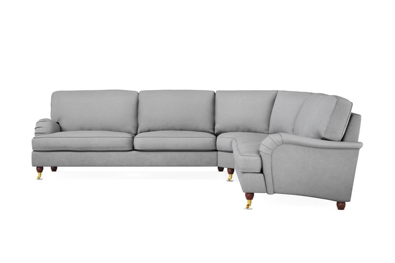 Howard Lyx 6-seters Høyrevendt L-formet Hjørnesofa i Stoff - Lys grå - Møbler - Sofaer - Howard sofa