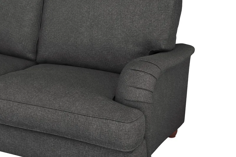 Howard Lyx 6-seters Høyrevendt L-formet Hjørnesofa i Stoff - Mørk grå - Møbler - Sofaer - Howard sofa