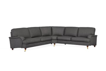Howard Lyx 6-seters Høyrevendt L-formet Hjørnesofa i Stoff - Mørk grå - Møbler - Sofaer - Howard sofa