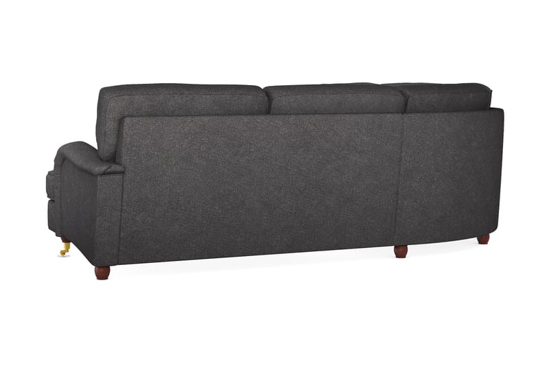 Howard Lyx 6-seters Høyrevendt L-formet Hjørnesofa i Stoff - Mørk grå - Møbler - Sofaer - Howard sofa
