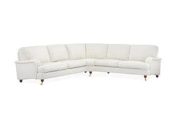 Howard Lyx 6-seters Venstrevendt L-formet Hjørnesofa i Bouclé - Hvit - Møbler - Sofaer - Howard sofa