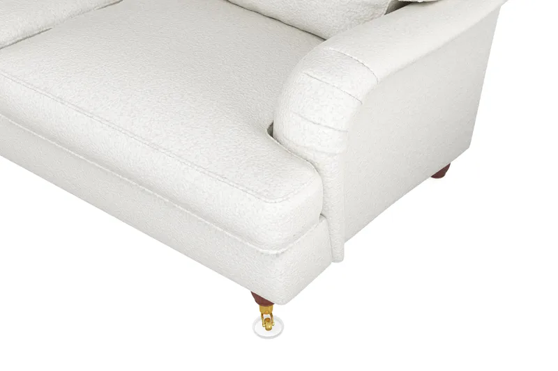 Howard Lyx 6-seters Venstrevendt L-formet Hjørnesofa i Bouclé - Hvit - Møbler - Sofaer - Howard sofa