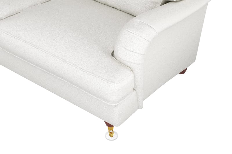 Howard Lyx 6-seters Venstrevendt L-formet Hjørnesofa i Bouclé - Hvit - Møbler - Sofaer - Howard sofa