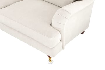 Howard Lyx 6-seters Venstrevendt L-formet Hjørnesofa i Fløyel - Kremhvit - Møbler - Sofaer - Howard sofa