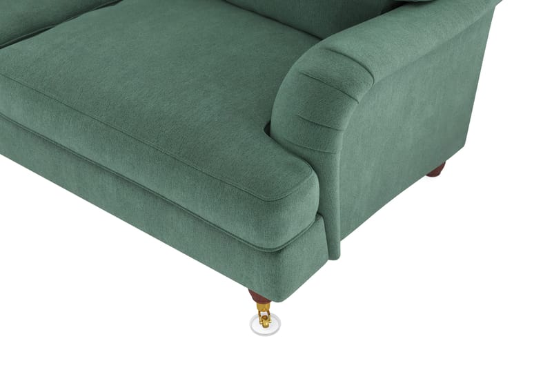 Howard Lyx 6-seters Venstrevendt L-formet Hjørnesofa i Fløyel - Mørk grønn - Møbler - Sofaer - Howard sofa