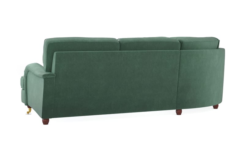 Howard Lyx 6-seters Venstrevendt L-formet Hjørnesofa i Fløyel - Mørk grønn - Møbler - Sofaer - Howard sofa