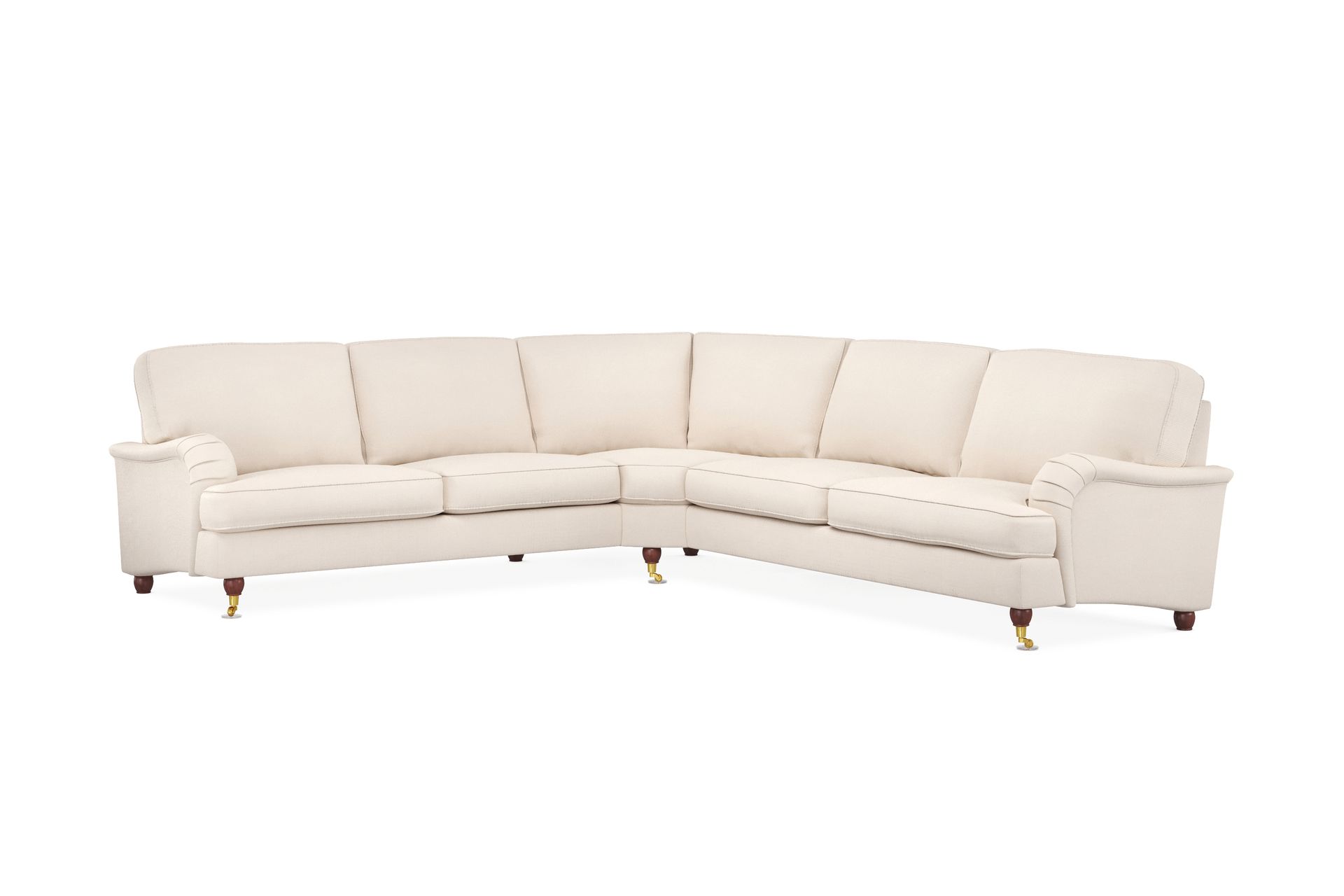 Howard Lyx 6-seters Venstrevendt L-formet Hjørnesofa i Manchester - Beige - Møbler - Sofaer - Howard sofa