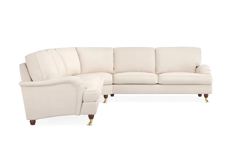 Howard Lyx 6-seters Venstrevendt L-formet Hjørnesofa i Manchester - Beige - Møbler - Sofaer - Howard sofa