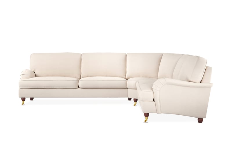 Howard Lyx 6-seters Venstrevendt L-formet Hjørnesofa i Manchester - Beige - Møbler - Sofaer - Howard sofa