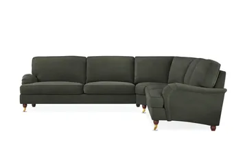 Howard Lyx 6-seters Venstrevendt L-formet Hjørnesofa i Manchester - Mørk grønn - Møbler - Sofaer - Howard sofa