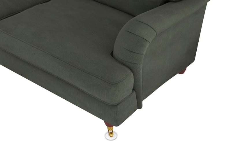 Howard Lyx 6-seters Venstrevendt L-formet Hjørnesofa i Manchester - Mørk grønn - Møbler - Sofaer - Howard sofa