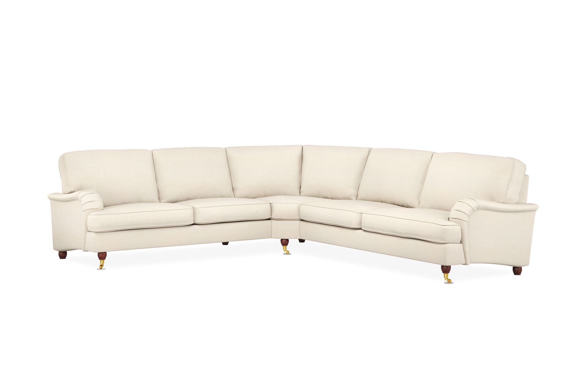 Howard Lyx 6-seters Venstrevendt L-formet Hjørnesofa i Stoff - Beige - Møbler - Sofaer - Howard sofa