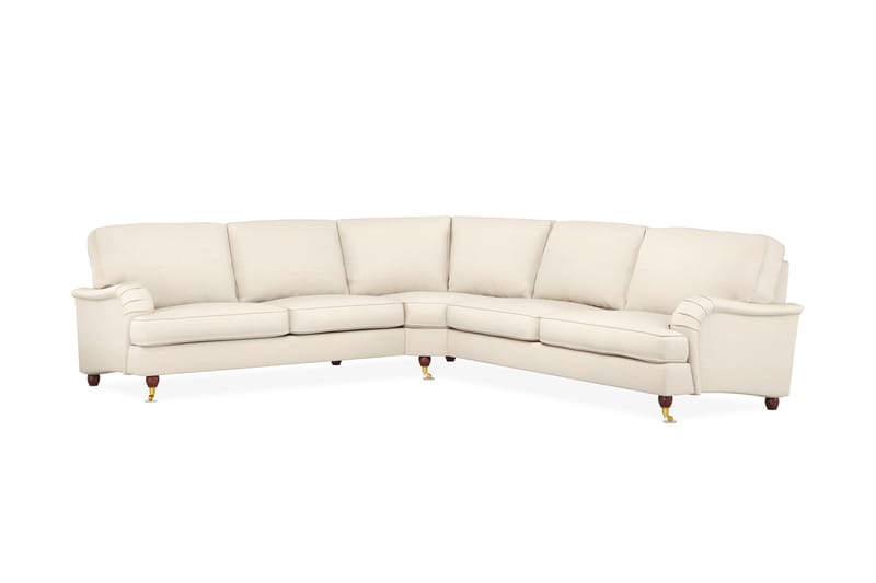 Howard Lyx 6-seters Venstrevendt L-formet Hjørnesofa i Stoff - Beige - Møbler - Sofaer - Howard sofa