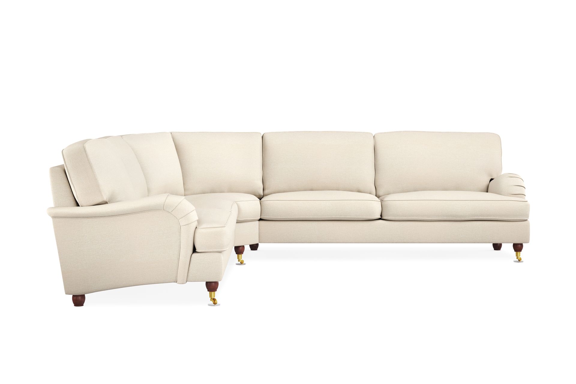 Howard Lyx 6-seters Venstrevendt L-formet Hjørnesofa i Stoff - Beige - Møbler - Sofaer - Howard sofa