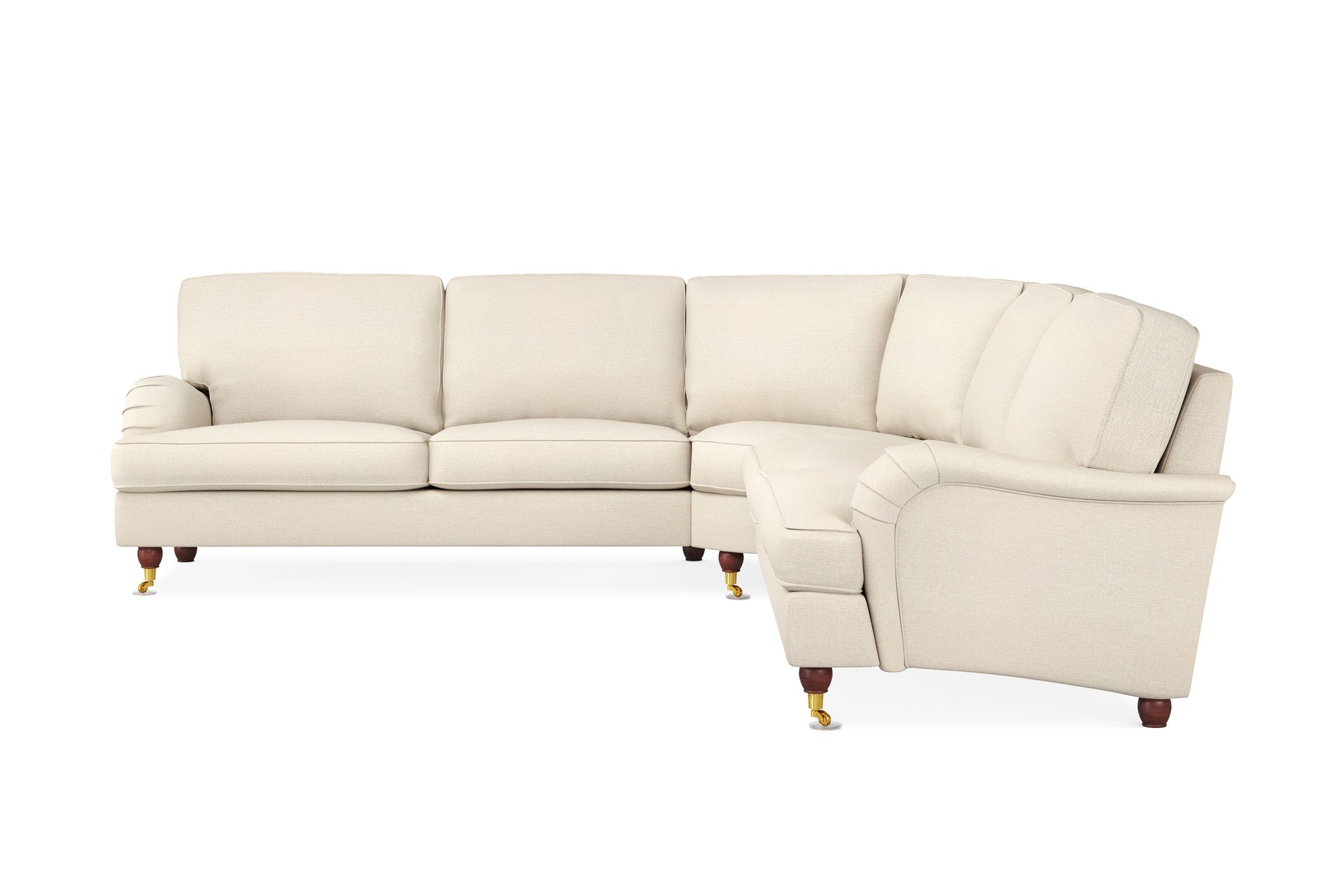 Howard Lyx 6-seters Venstrevendt L-formet Hjørnesofa i Stoff - Beige - Møbler - Sofaer - Howard sofa