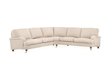 Howard Lyx 6-seters Venstrevendt L-formet Hjørnesofa i Stoff - Beige - Møbler - Sofaer - Howard sofa