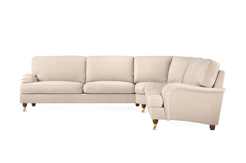 Howard Lyx 6-seters Venstrevendt L-formet Hjørnesofa i Stoff - Beige - Møbler - Sofaer - Howard sofa