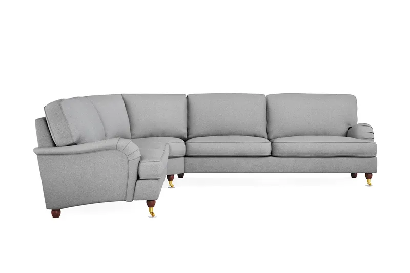 Howard Lyx 6-seters Venstrevendt L-formet Hjørnesofa i Stoff - Lys grå - Møbler - Sofaer - Howard sofa