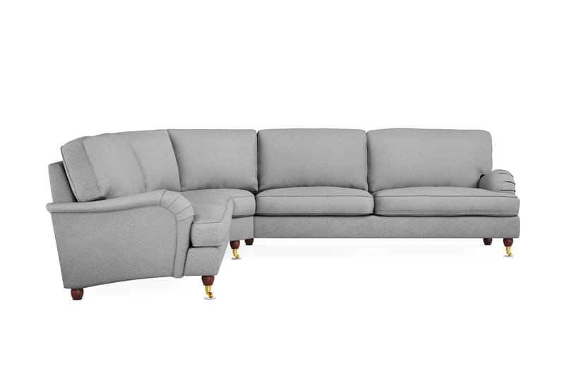 Howard Lyx 6-seters Venstrevendt L-formet Hjørnesofa i Stoff - Lys grå - Møbler - Sofaer - Howard sofa