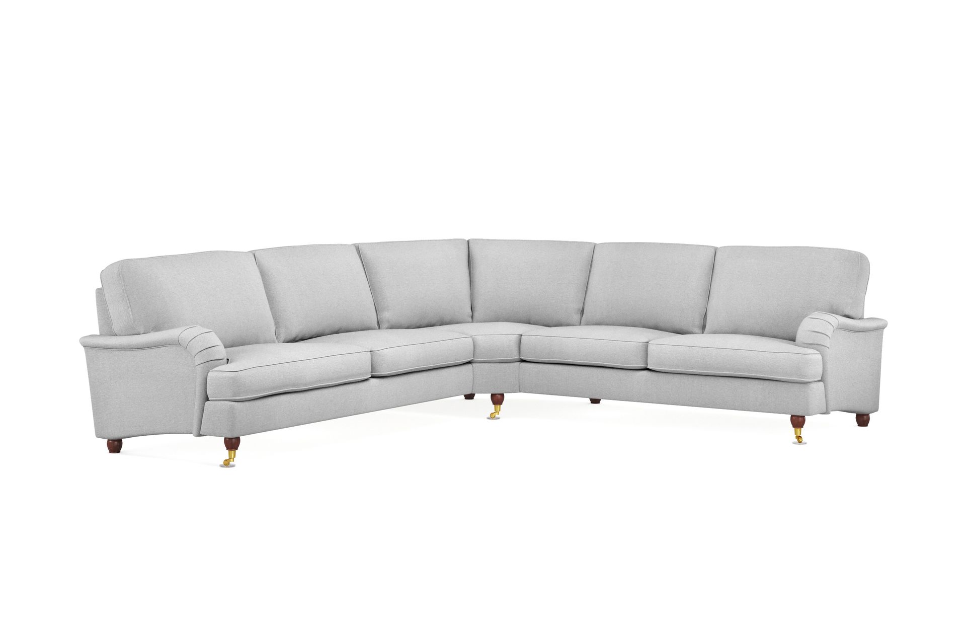 Howard Lyx 6-seters Venstrevendt L-formet Hjørnesofa i Stoff - Lys grå - Møbler - Sofaer - Howard sofa
