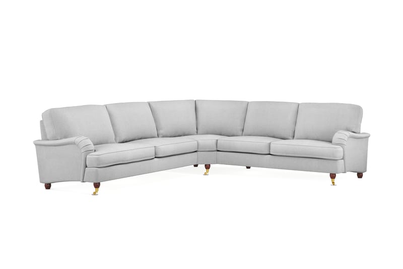 Howard Lyx 6-seters Venstrevendt L-formet Hjørnesofa i Stoff - Lys grå - Møbler - Sofaer - Howard sofa