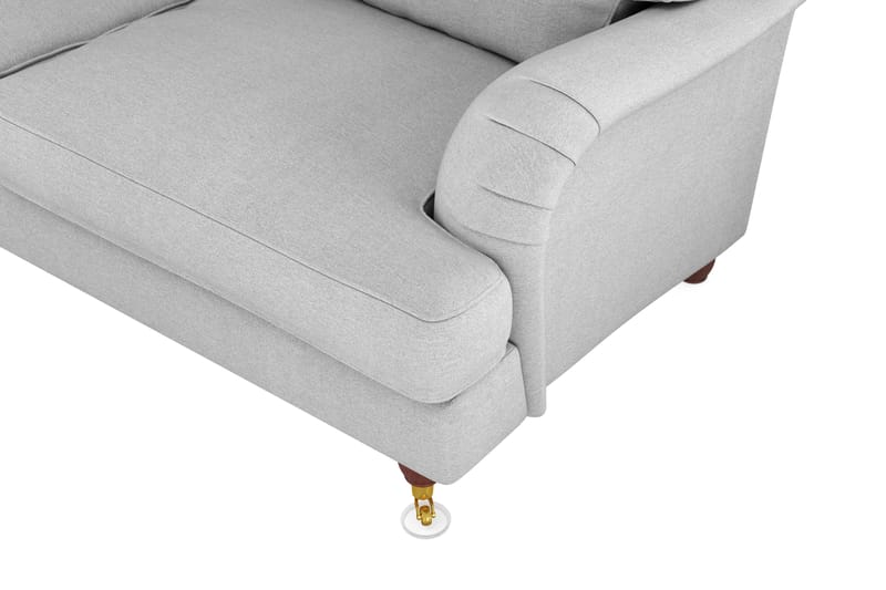 Howard Lyx 6-seters Venstrevendt L-formet Hjørnesofa i Stoff - Lys grå - Møbler - Sofaer - Howard sofa