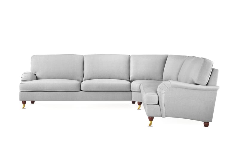 Howard Lyx 6-seters Venstrevendt L-formet Hjørnesofa i Stoff - Lys grå - Møbler - Sofaer - Howard sofa