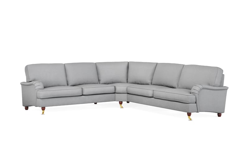 Howard Lyx 6-seters Venstrevendt L-formet Hjørnesofa i Stoff - Lys grå - Møbler - Sofaer - Howard sofa