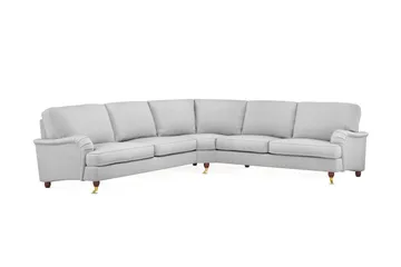 Howard Lyx 6-seters Venstrevendt L-formet Hjørnesofa i Stoff - Lys grå - Møbler - Sofaer - Howard sofa