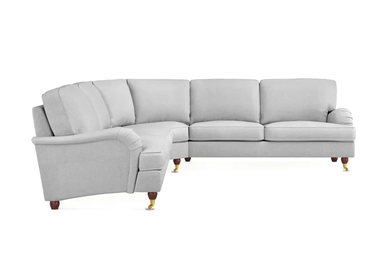 Howard Lyx 6-seters Venstrevendt L-formet Hjørnesofa i Stoff - Lys grå - Møbler - Sofaer - Howard sofa
