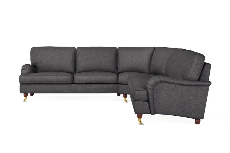 Howard Lyx 6-seters Venstrevendt L-formet Hjørnesofa i Stoff - Mørk grå - Møbler - Sofaer - Howard sofa