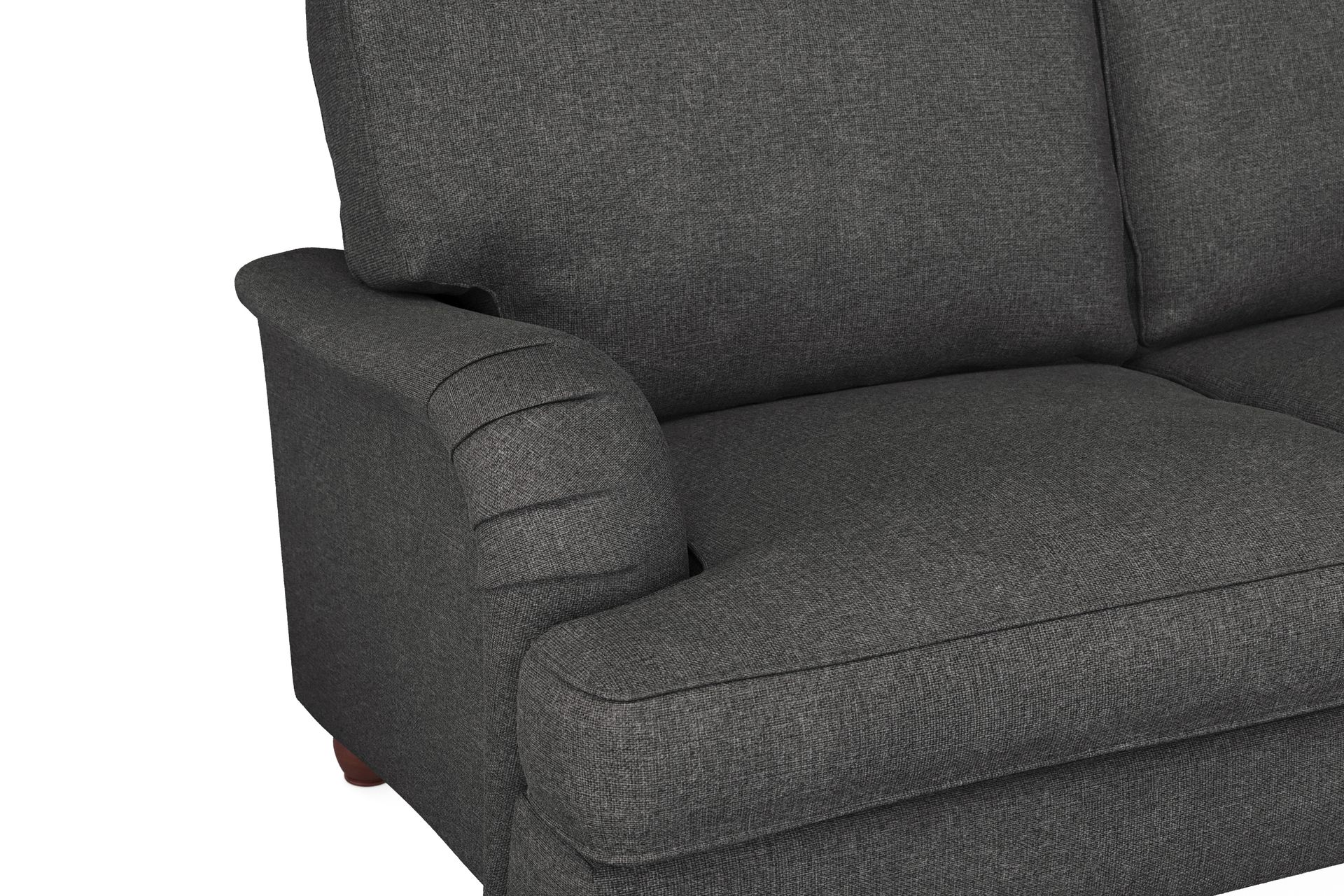Howard Lyx 6-seters Venstrevendt L-formet Hjørnesofa i Stoff - Mørk grå - Møbler - Sofaer - Howard sofa