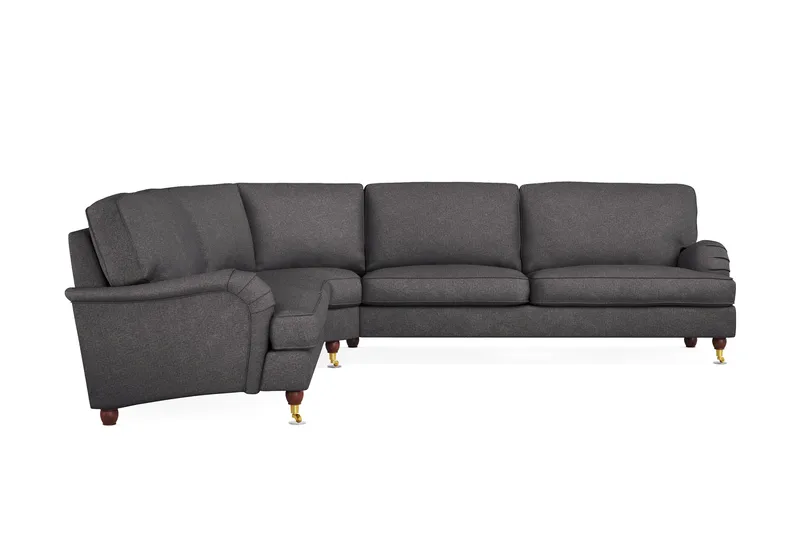 Howard Lyx 6-seters Venstrevendt L-formet Hjørnesofa i Stoff - Mørk grå - Møbler - Sofaer - Howard sofa