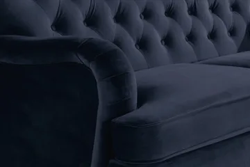 Howard Riviera 2-seters Fløyelssofa - Blå - Møbler - Sofaer - Howard sofa