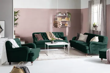 Howard Riviera 2-seters Fløyelssofa - Grønn - Møbler - Sofaer - Howard sofa